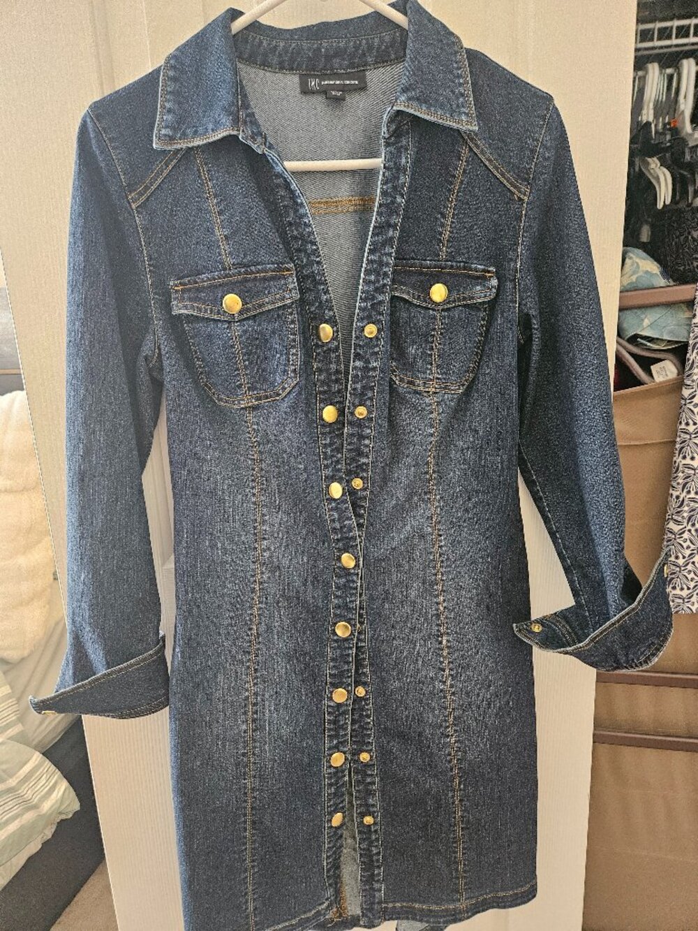 INC Blue Jean Dress
